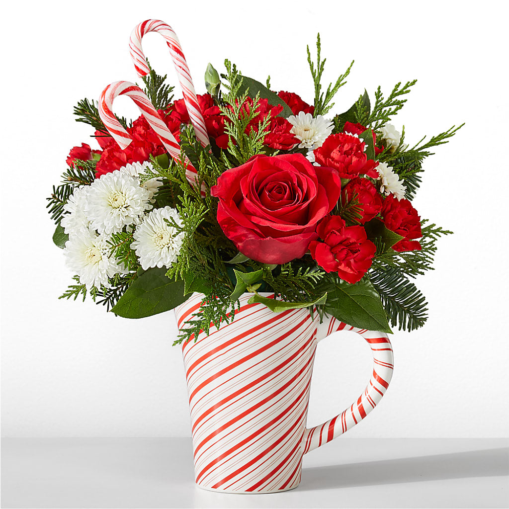 Peppermint Swirl Mug – Flowersforyou.com, Tontitown AR