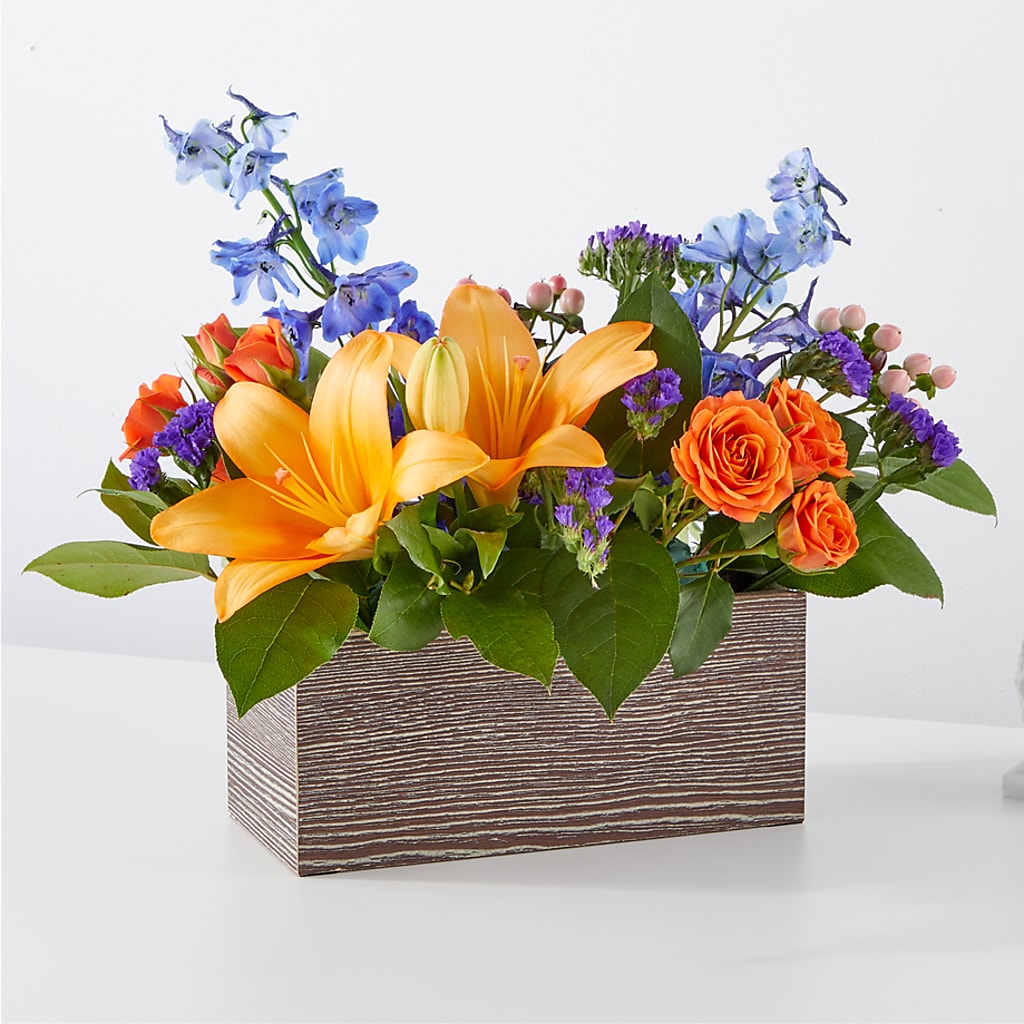 Radiant Citrus Box Bouquet – Flowersforyou.com, Tontitown AR