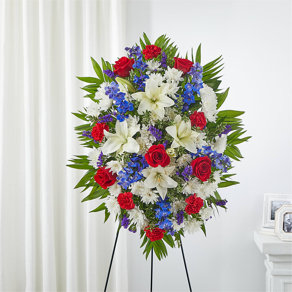Cherished Service Standing Spray – Flowersforyou.com, Tontitown AR