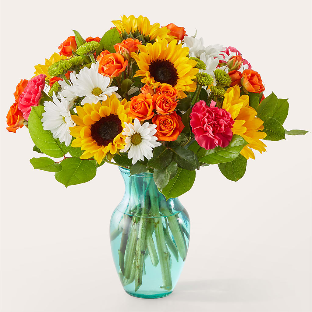 Sun-drenched Blooms Bouquet – Flowersforyou.com, Tontitown AR