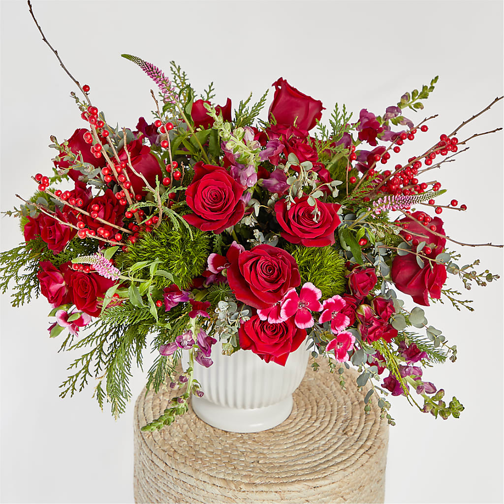 Big Red Bow Bouquet –  Flowersforyou.com, Tontitown AR