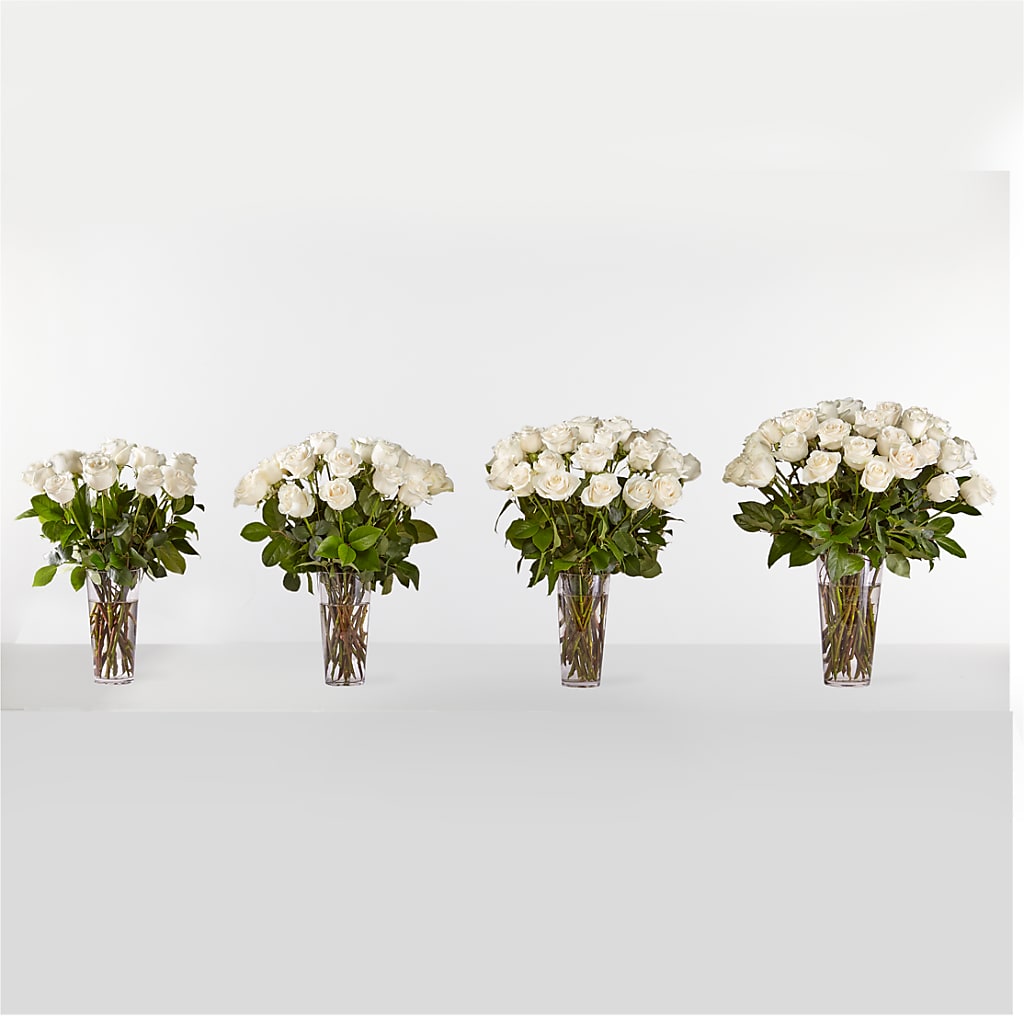 Long Stem White Rose Bouquet –  Flowersforyou.com, Tontitown AR