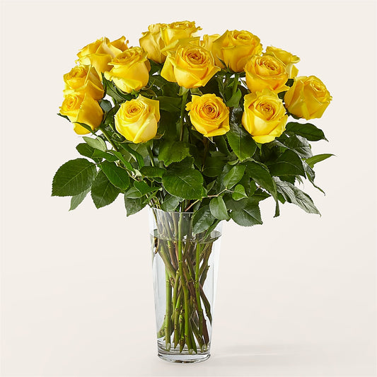 Long Stem Yellow Rose Bouquet –  Flowersforyou.com, Tontitown AR