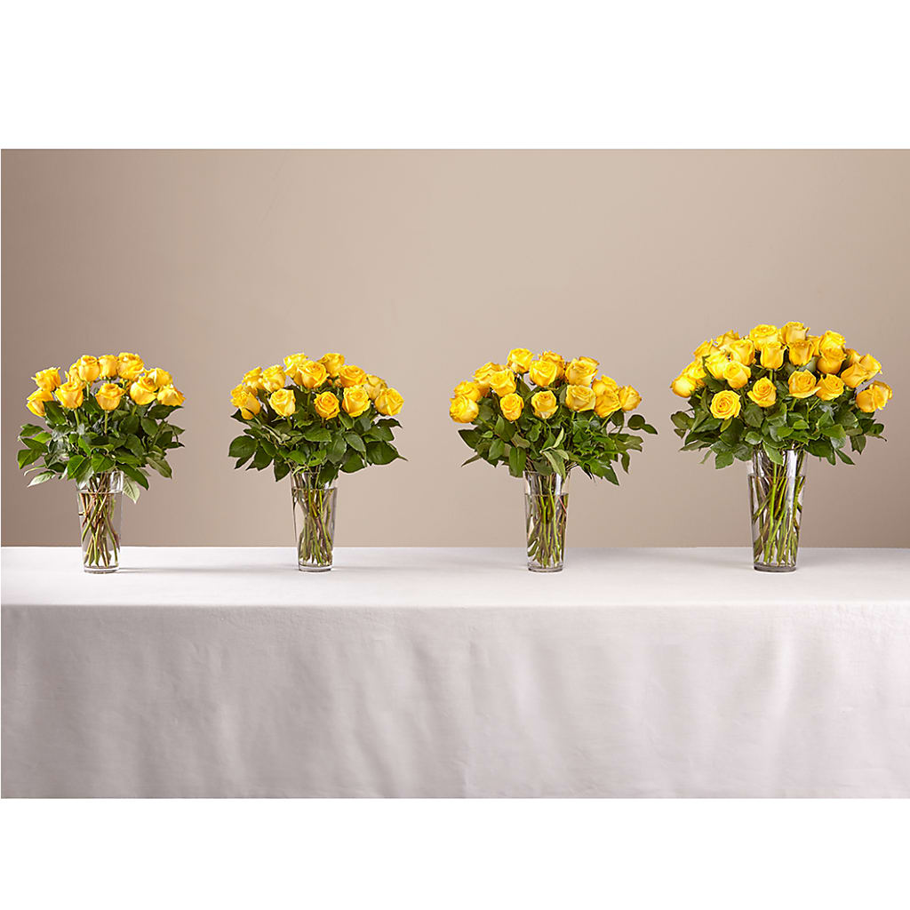 Long Stem Yellow Rose Bouquet –  Flowersforyou.com, Tontitown AR