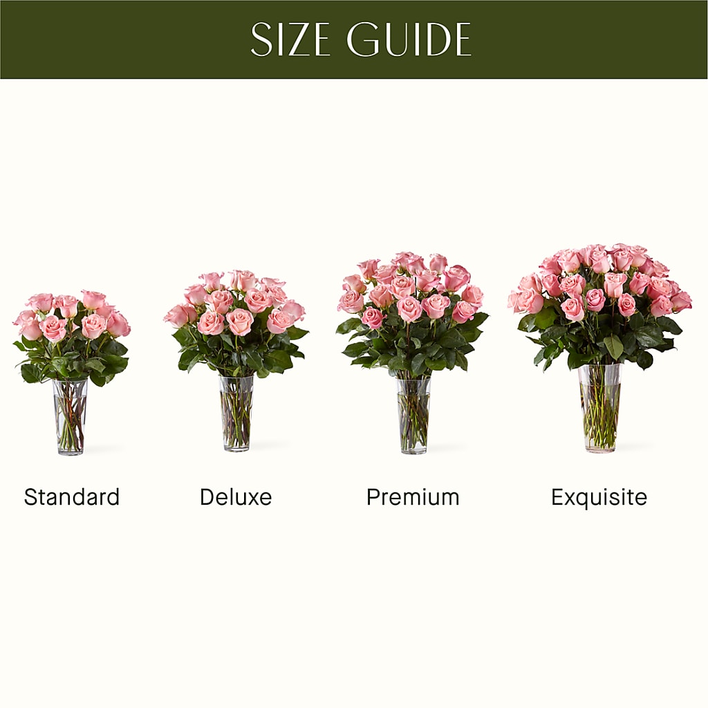 Long Stem Pink Rose Bouquet –  Flowersforyou.com, Tontitown AR