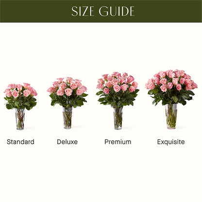 Long Stem Pink Rose Bouquet –  Flowersforyou.com, Tontitown AR
