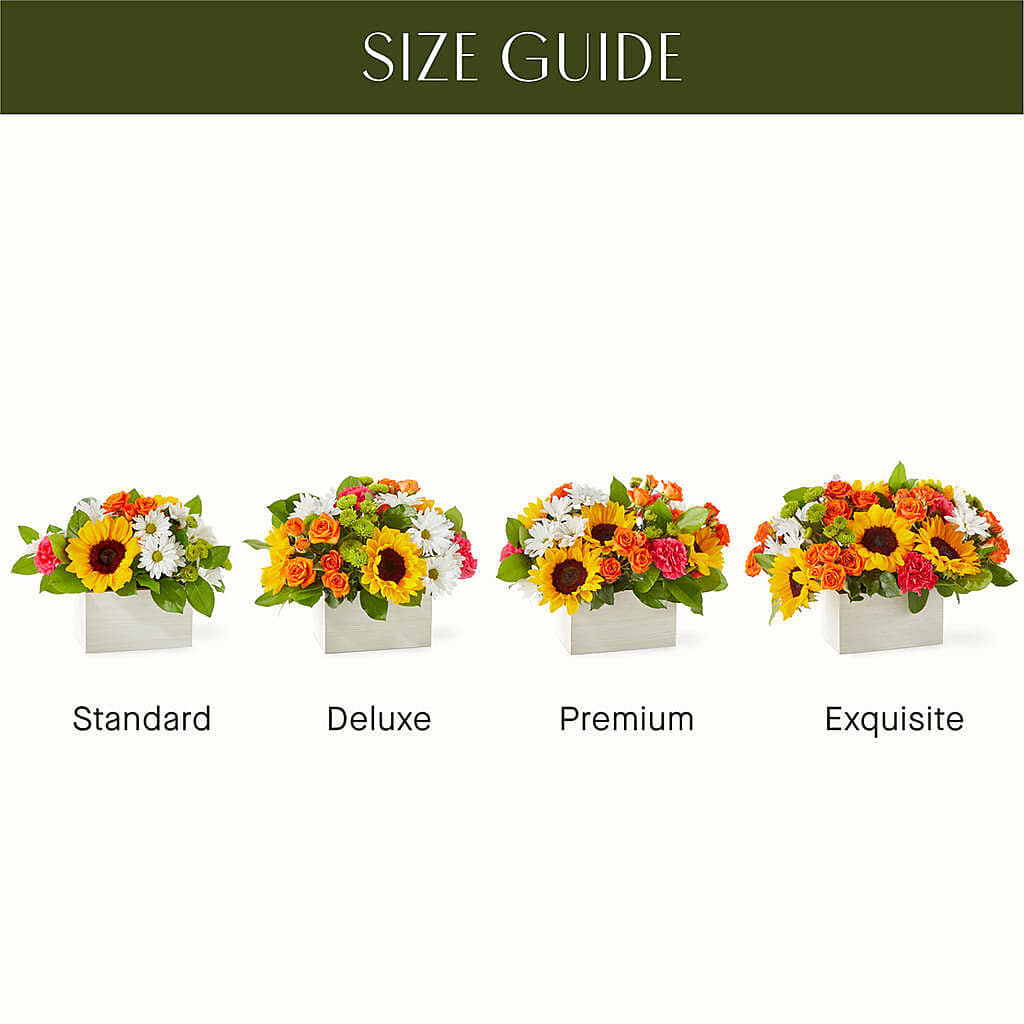 Sun-drenched Blooms Box Bouquet –  Flowersforyou.com, Tontitown AR