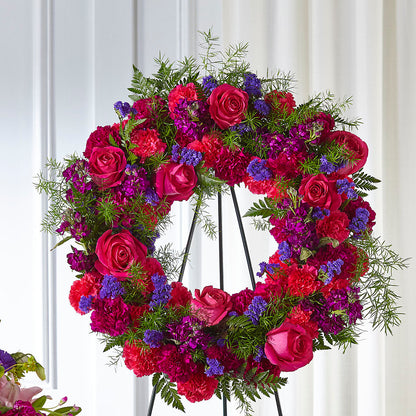Calming Colors Wreath –  Flowersforyou.com, Tontitown AR