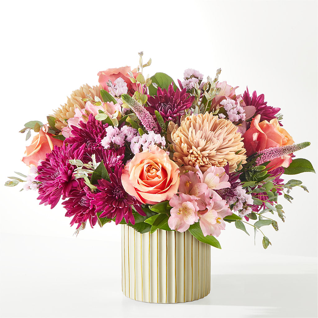 Berry Cobbler Bouquet with Ivory Vase –  Flowersforyou.com, Tontitown AR