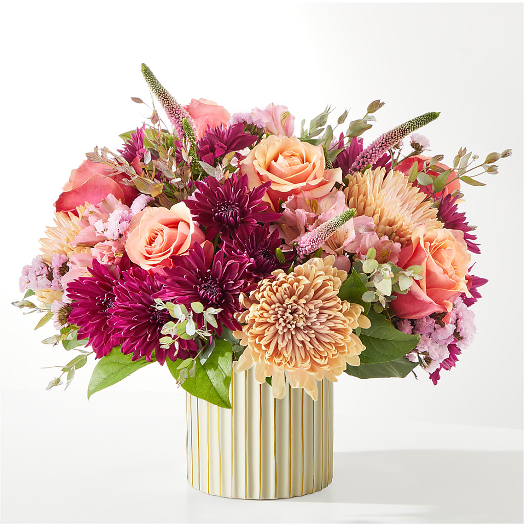 Berry Cobbler Bouquet with Ivory Vase –  Flowersforyou.com, Tontitown AR