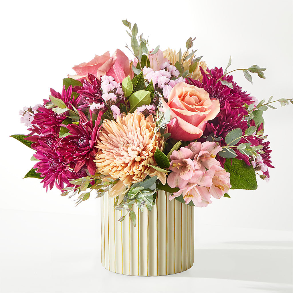 Berry Cobbler Bouquet with Ivory Vase –  Flowersforyou.com, Tontitown AR