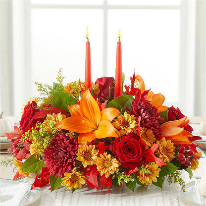 Autumn's Embrace Centerpiece –  Flowersforyou.com, Tontitown AR