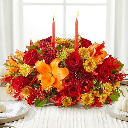 Autumn's Embrace Centerpiece –  Flowersforyou.com, Tontitown AR