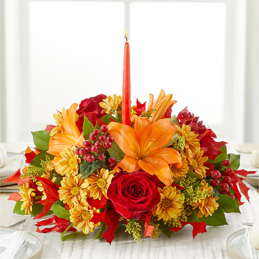 Autumn's Embrace Centerpiece –  Flowersforyou.com, Tontitown AR
